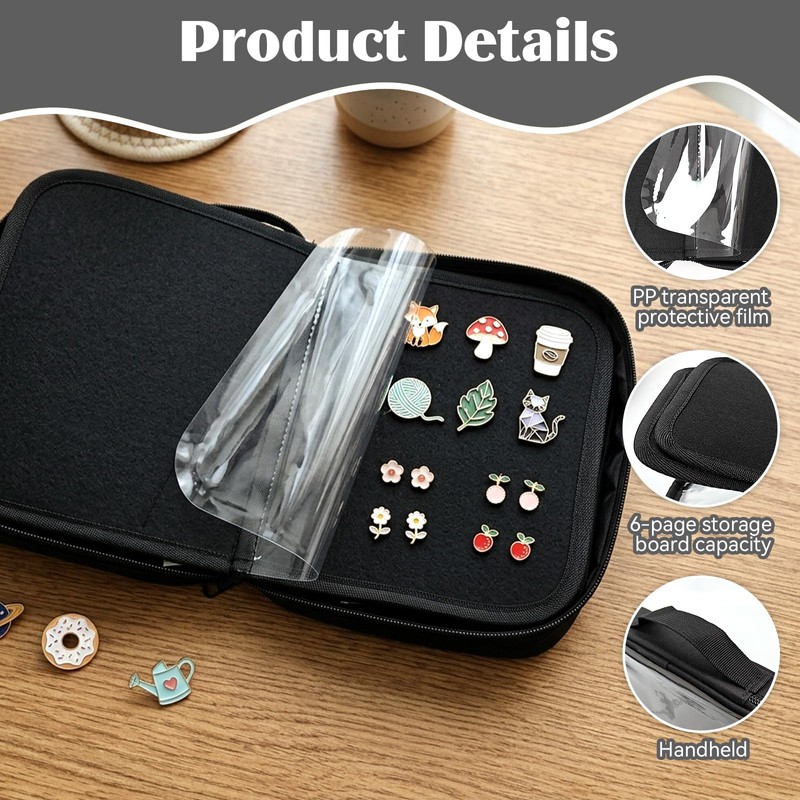 Pin Books for Collectors, Enamel Pin Display Book, Portable Pin