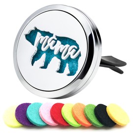 30mm Mama Bear Car Diffuser Vent Clip Essential Oil Aromatherapy Air Freshener Vent Clips Car Accessories for Women