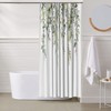 Extra Long Shower Curtains 72 x 78 Inch, Green Fabric