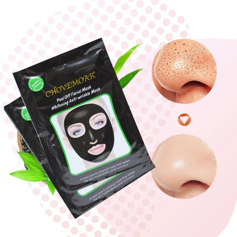 Mascarilla Puntos Negros Sobres Carbón