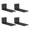 MLOQI 4 Pack Floating Shelf Bracket Heavy Duty, Hidden Shelf