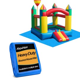 98 x 98 Inch Bounce House Mat for Inflatable Bouncer, Inflatable Water Slide Bounce House Pad for Outdoor Bouncy Castle, Under Jump House Floor Underlayment Pad(Only Mat, Bounce House Not Include)