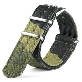 Neckarian NATO Strap 18 mm 20 mm 22 mm 24 mm Army G10 Watch Strap Nylon Military Watch Band for Men Women, 22mm, Nylon, No Gemstone