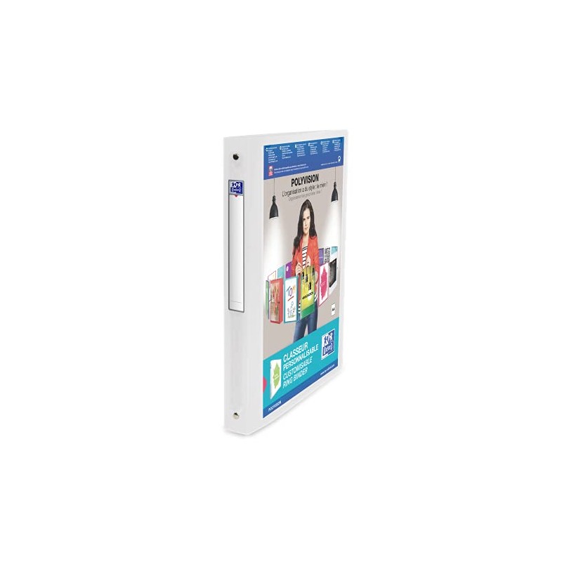 Oxford A4 4 O-Ring Binder, 20mm capacity, 30mm spine, Presentation