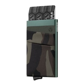 VULKIT Pop up Wallet with Money Pocket Credit Card Holder RFID Blocking Slim Metal Bank Card Case Holds 5 Cards & Cash