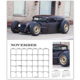 KMA 2024 RAT RODS DELUXE WALL CALENDAR  old school ford chevy  greaser racing auto
