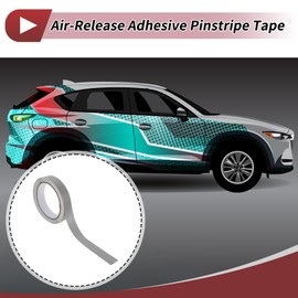 X AUTOHAUX Pinstripe Tape 30mmx10m Car Stripes Pinstripe Decals for Car Motorcycle and Boat Racing Stripes DIY Stickers Matte Silver Tone 1 Pcs
