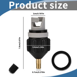 MniimaLuxe SUP Pump Replacement Parts, Air Pump Adapter, Valve Adapter, SUP Motor for Stand Up Paddling Board, Stand Up Paddle Accessories (Black)