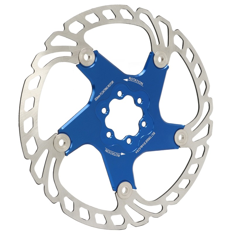 Mountain Bike Floating Disc Brake Rotor 6 Bolts Heat Dissipation
