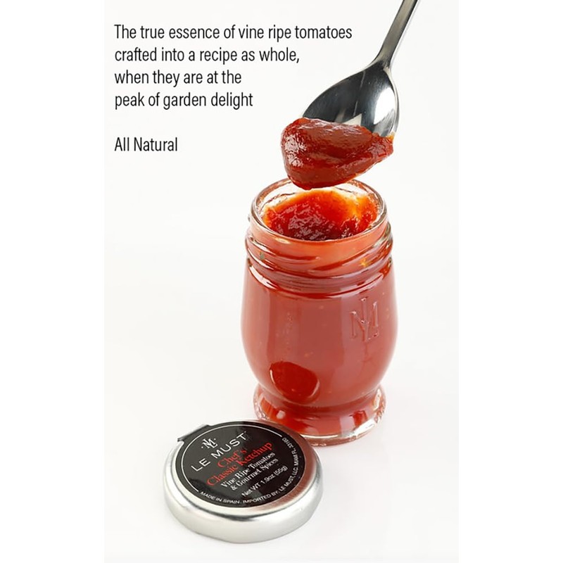 Le Must Premium Glass Condiment Assortment Mini Jars (Le Must