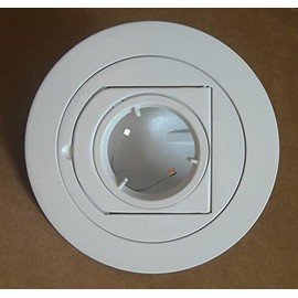 RABIN26 4" INCH RECESSED CAN 12V MR16 LIGHTSLOPED Adjustable Elbow Ceiling Trim White