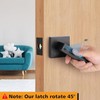 Mortice Latch 60/70mm Adjustable Passage Door Latch with Steel Panel