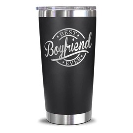 Emily gift Best Boyfriend Ever Engraved Stainless Steel Tumbler - Valentines Gifts - Christmas Gifts For Boyfriends - Birthday Gifts For Boyfriend - Gifts From Girlfriend