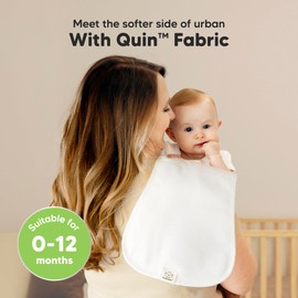 KeaBabies 5-Pack Organic Burp Cloths Baby Girl, Boy - Extra Large, Absorbent Baby Burp Cloths,Soft Burping Cloths for Babies,Newborn Burp Clothes,Cotton Burp Rags,Neutral Thick Burp Cloth (Soft White)