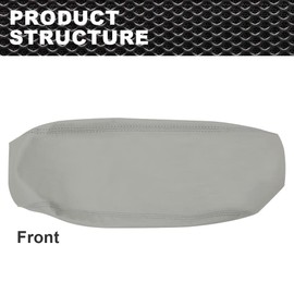 CNNELL Gray Real Leather Center Console Lid Armrest Cover Compatible with Hyundai Sonata 2015-2019