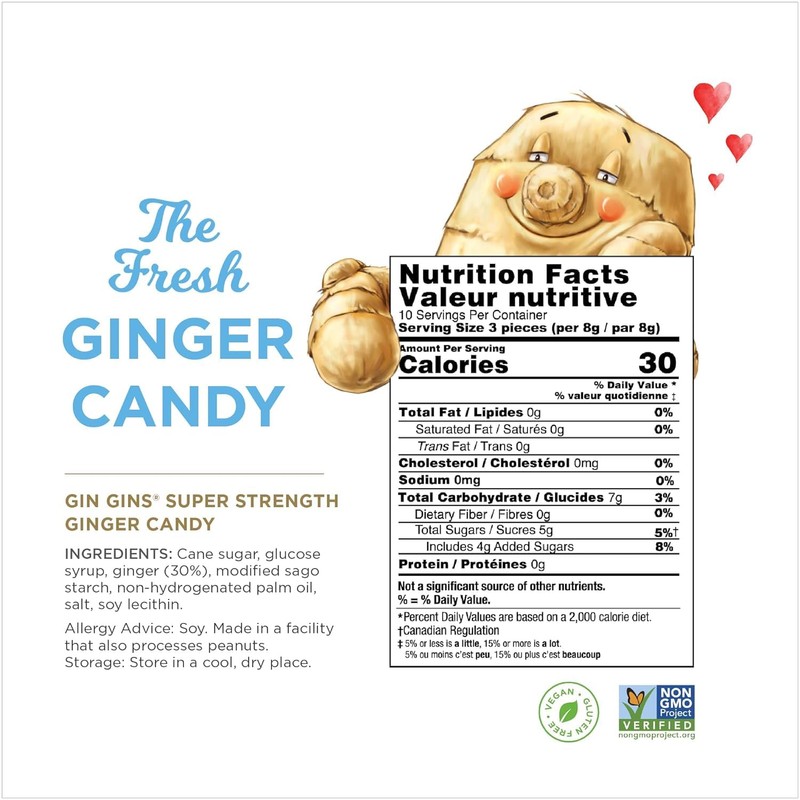 GIN GINS Super Strength – 100% Natural Candy by The