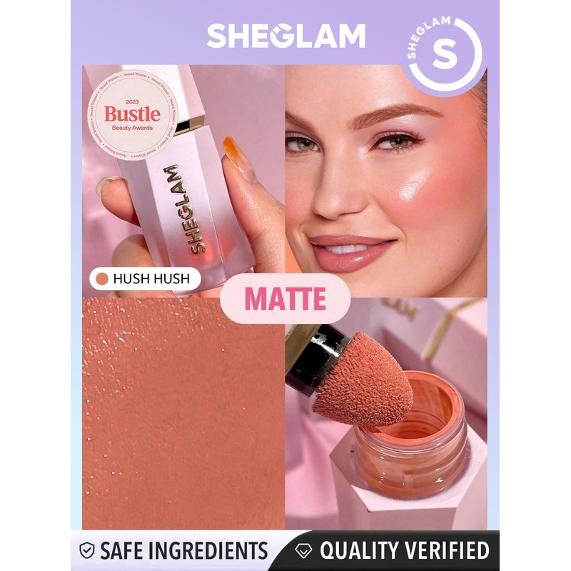 SHEGLAM Color Bloom Liquid Blush Makeup for Cheeks Matte Finish