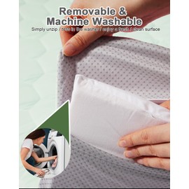 TINYHARBO Premium Foam Baby Play Mat 50" x 50" with Removable Cover, Extra Thick Padding Playpen Mat, Non-Slip Floor Mat, Stylish & Easy to Clean for Crawling Baby, Infants & Toddlers, Green