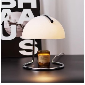 uga collective Wax Melt Warmer Lamp, Decorative Candle Wax Melter with Dimmer (White)