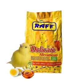 RAFF Delicate Allevamento 500g Bird Food - Nutritious Egg and Honey Paste Bird Treat for Canaries, Parakeets, Finches, Cockatiels, and Lovebirds - Supports Breeding and Year-Round Health