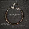 CASVIA Biotite Veil Men's Beaded Bracelet - Handcrafted Stone Bracelet