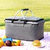 Insulated Cooler Basket Foldable Large Capacity Portable Outdoor Picnic Insulated