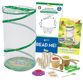 Butterfly Pavilion School Kit with 33 Live Caterpillars and STEM Activity Journal