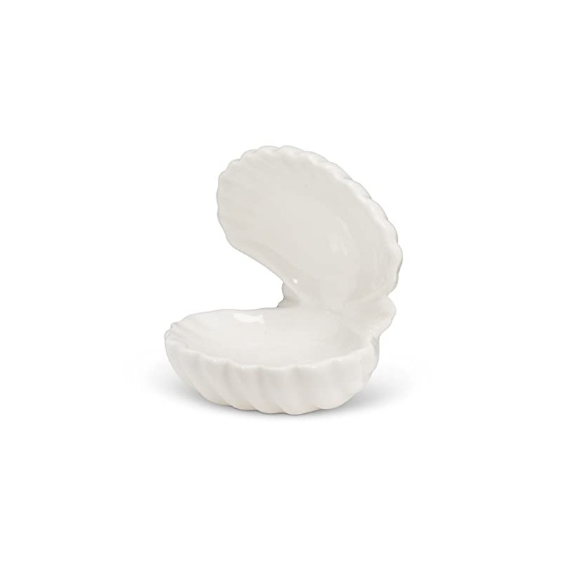 Abbott Collection Double Clam Shell Soap Dish - Porcelain (3.5"