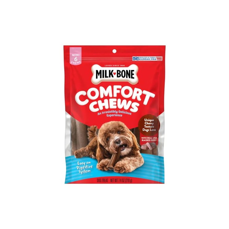 Milk-Bone Comfort Chews, Dog Chews with Unique Chewy Texture and