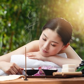 HUIANER Incense Burner, 3Pcs Red Copper Incense Burner Holder Cone Holder Bowl-Shape Incense Burner for Joss Stick, Tower Incense, Incense Coil (3 Styles)