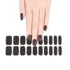 LabTabBa Semi Cured Gel Nail Strips, 20pcs Glaze Nail Wraps,