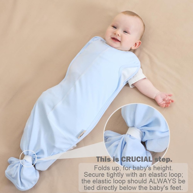 BlueSnail Newborn Swaddle Blanket, Adjustable Transition Swaddle,2 Packs (Gray+Pink)