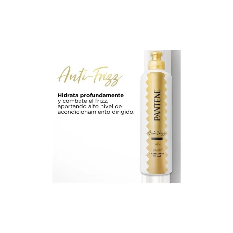 Crema Peinar Antifrizz Pantene Cabello Brillante 300