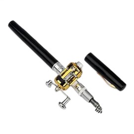 Small Fishing Rod and Reel Combo | Portable Pocket Size Travel Pen Pole Set | Fishing Rod Reel Combo Accessories Kit for River, Reservoir, Lake, Outdoor