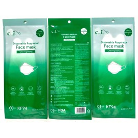 CHEONGJEONG 3 Pack Mask Protects Ultra-Fine Dust & Infection KF94 White, Made in Korea