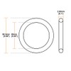 sourcing map Metric Nitrile Rubber O-Rings Seal Rubber Sealing Ring