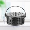 Retyion Exquisite Metal Mosquito Coil Holder Long-Lasting Coil Incense Burner