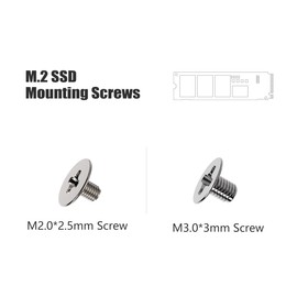 30PC M.2 Nvme SSD Screw Kit, M.2 Standoff and Mounting Screws for Asus ASRock Gigabyte MSI Motherboard & Nvme SSD, for Laptop PC Repair & DIY
