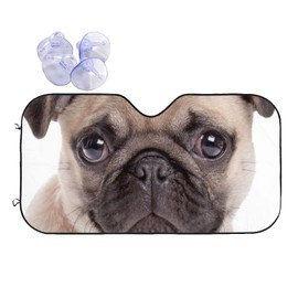 Pug Dog Windshield Sunshade for Car SUV Truck Foldable Uv Ray Reflector Front Window Sun Shade Visor Shield Cover