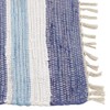 SARO LIFESTYLE 4867.M1420B Amalfi Collection Striped Chindi Placemats (Set of