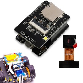 ESP32 Cam Borad Kit, ESP32-CAM Development Board with WiFi/Bluetooth Modules, ESP32-CAM Testboard Kit Including Camera, Base Plate, Motherboard, Micro USB Port, for Home Monitoring, Smart Home...