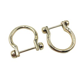 SORTUMOLA 4pcs Zinc Alloy Shackle Horseshoe U Shape D Ring Buckle Luggage Handbag Purse Bag Making Supply Hardware Accessories Gold PT657
