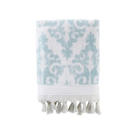 SKL Home by Saturday Knight Ltd. Mirage Fringe 100% Turkish Cotton Bath Towel, Aqua