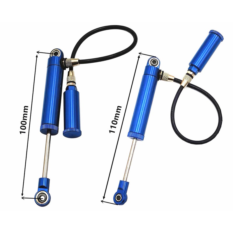 Metal Desert Lizard Piggyback RC Shock, Internal Spring Dampers Upgrade