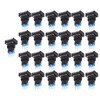 25 Pcs Industrial Push Button Switch Self Locking Push Button