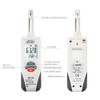 Hygro-Thermometer Psychrometer, Handheld Digital Humidity Temperature Meter with Dew Point