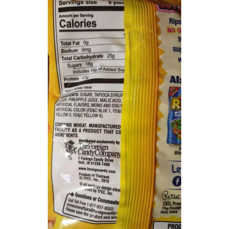 Rainbow Rips Rainbow Licorice 3.5oz-Brand New-SHIPS N 24 HOURS