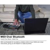 Rockville M25 BLACK 25 Key USB Wireless MIDI Keyboard Controller,