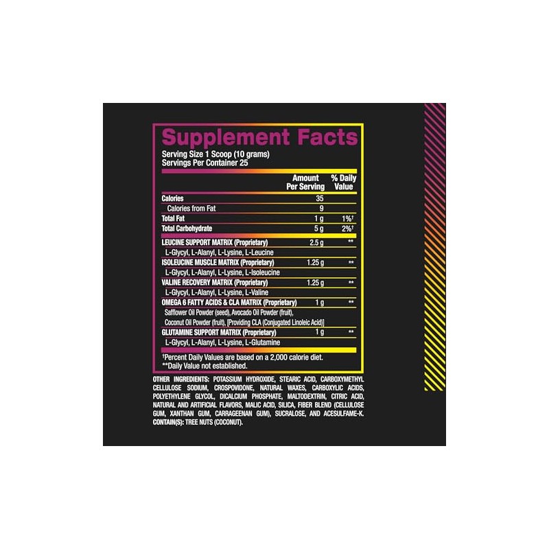 Bpi Sports Best Aminos Bcaa Aminos Glutamina 250 Gr 25