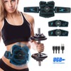 ABS Stimulator Muscle Toner Abdominal Toning Belt Workouts USB Charging